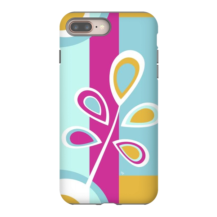 iPhone 7 plus StrongFit Cool retro flower by Martina