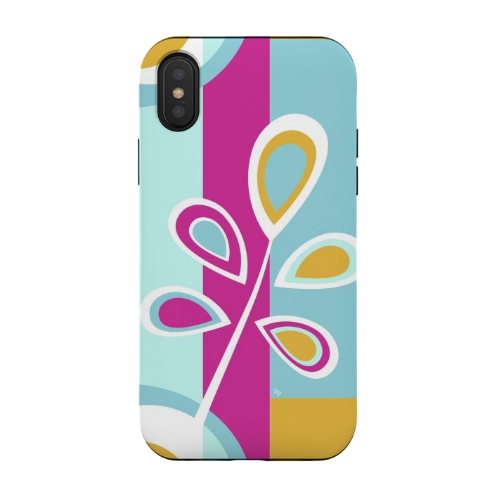 iPhone Xs / X StrongFit Cool retro flower by Martina