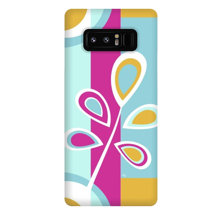 Galaxy Note 8 StrongFit Cool retro flower by Martina