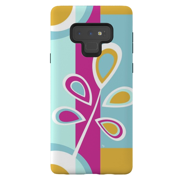 Galaxy Note 9 StrongFit Cool retro flower by Martina