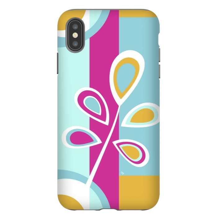 iPhone Xs Max StrongFit Cool retro flower by Martina