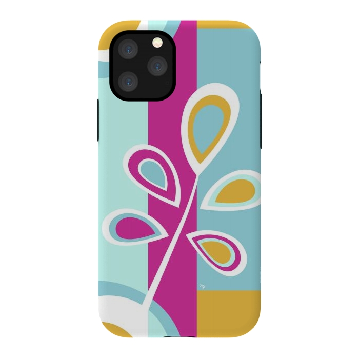 iPhone 11 Pro StrongFit Cool retro flower by Martina
