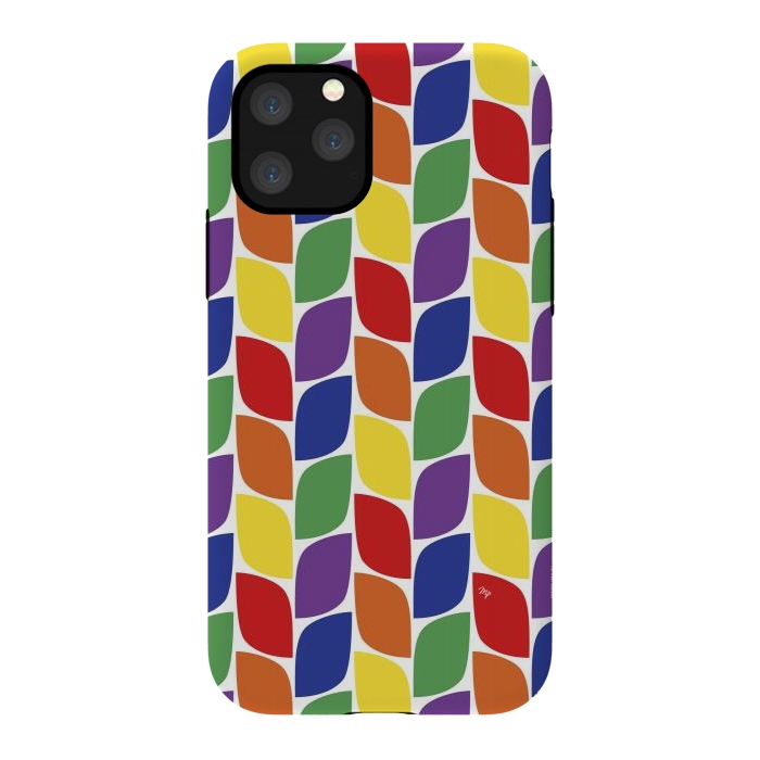 iPhone 11 Pro StrongFit Funky retro leaves by Martina