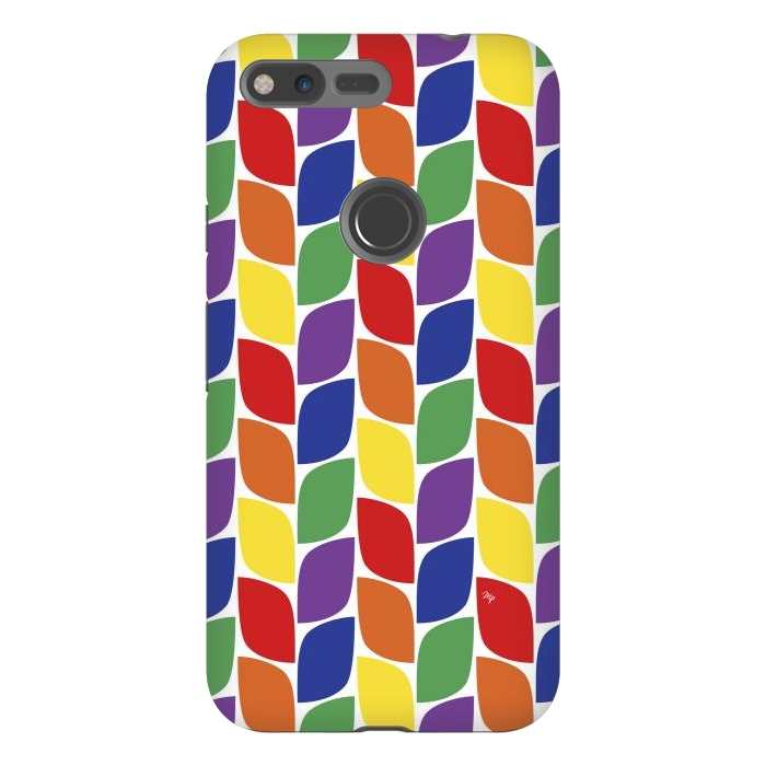 Pixel XL StrongFit Funky retro leaves by Martina