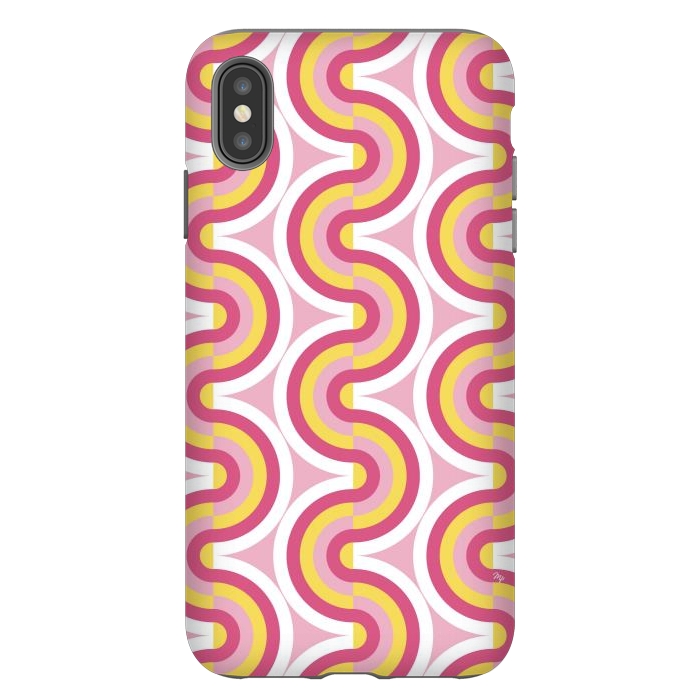 iPhone Xs Max StrongFit Playful bold waves by Martina