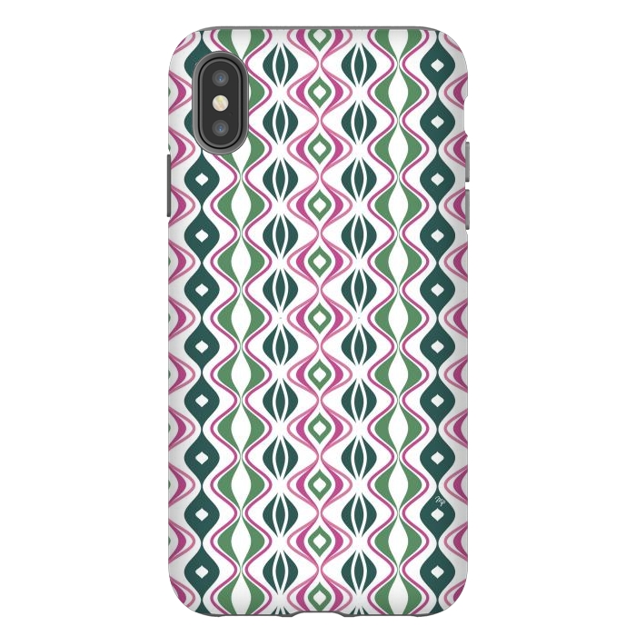 iPhone Xs Max StrongFit Pretty abstract waves by Martina