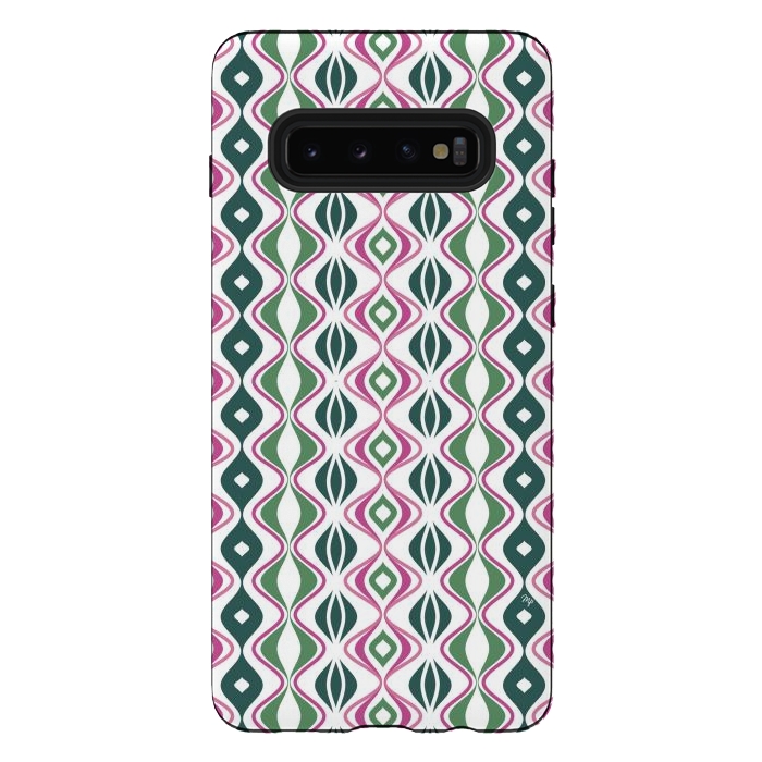 Galaxy S10 plus StrongFit Pretty abstract waves by Martina