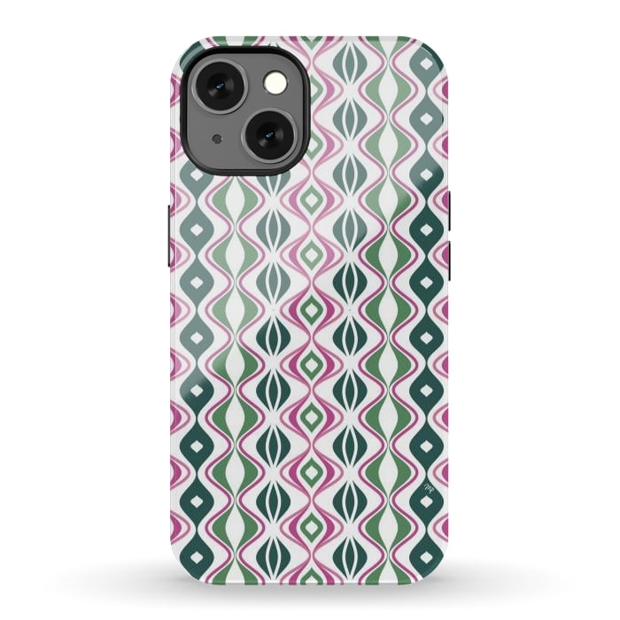 iPhone 13 StrongFit Pretty abstract waves by Martina
