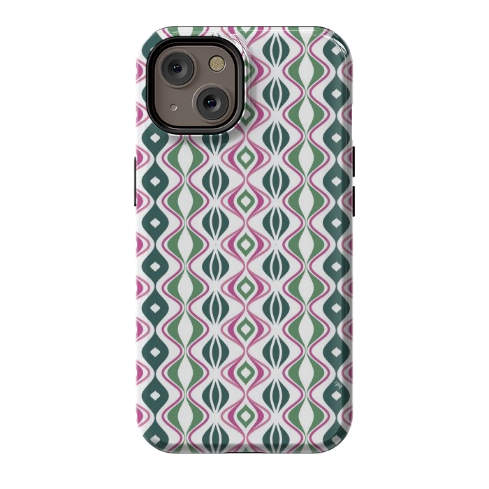 iPhone 14 StrongFit Pretty abstract waves by Martina