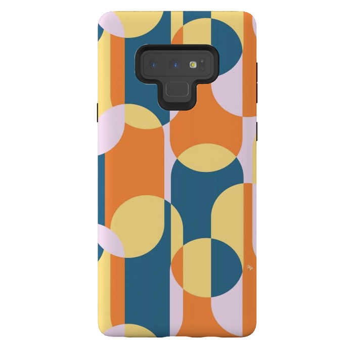 Galaxy Note 9 StrongFit Retro graphic shapes by Martina