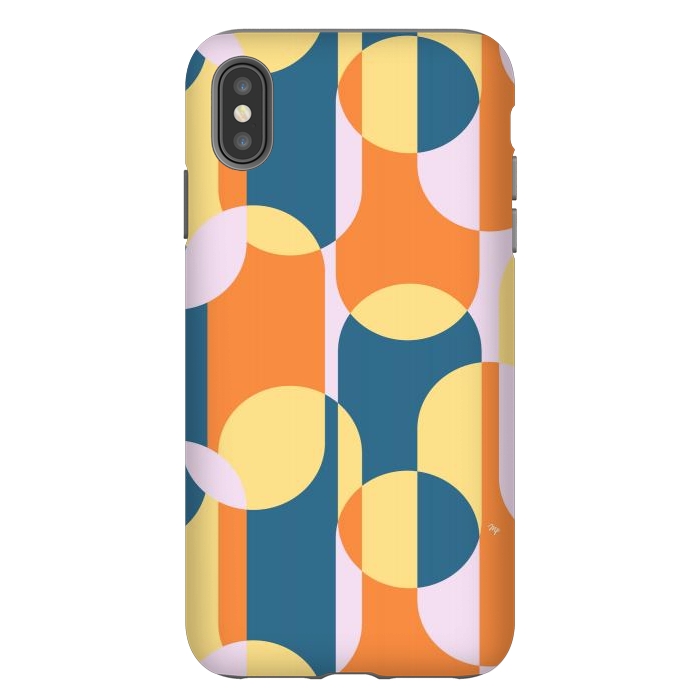 iPhone Xs Max StrongFit Retro graphic shapes by Martina