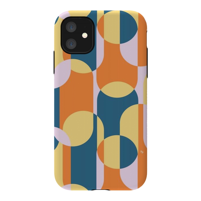 iPhone 11 StrongFit Retro graphic shapes by Martina