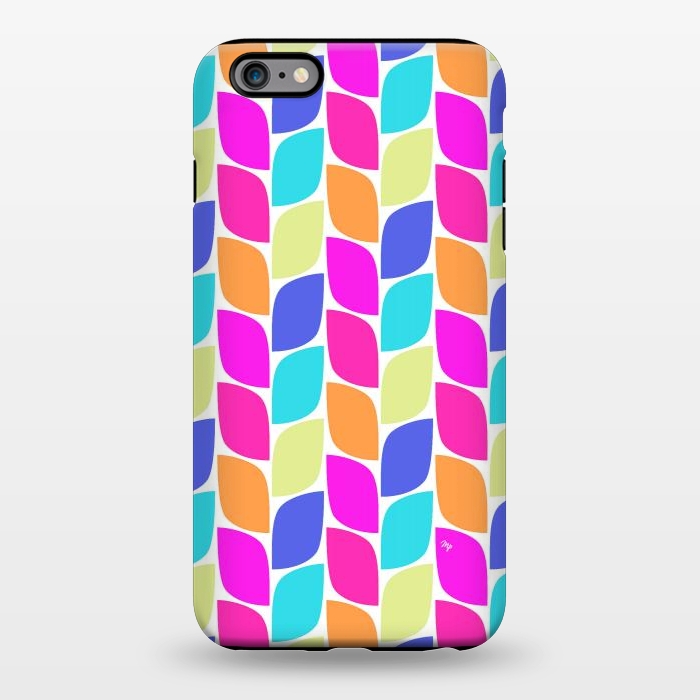 iPhone 6/6s plus StrongFit Funky neon leaves by Martina