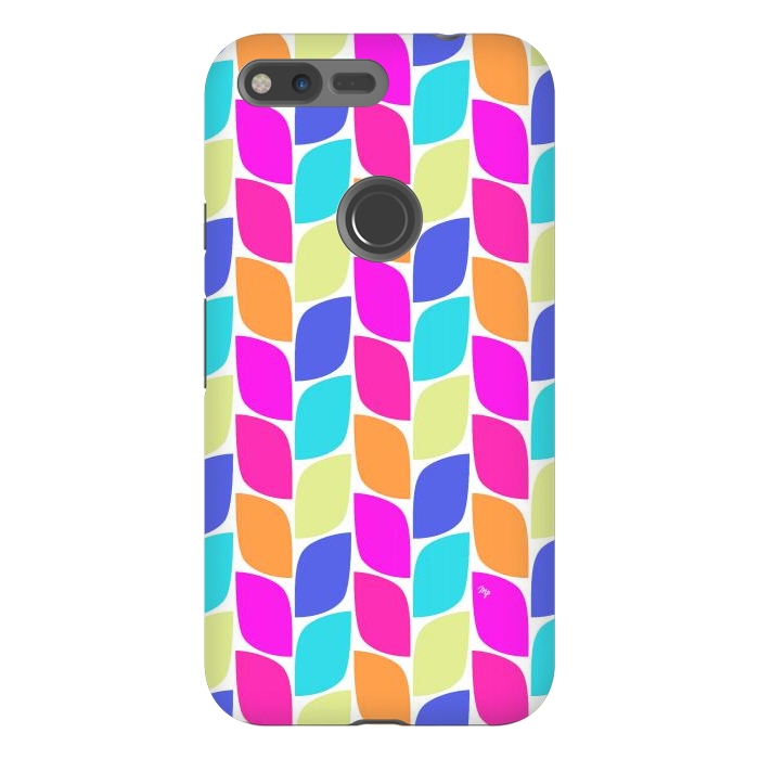 Pixel XL StrongFit Funky neon leaves by Martina