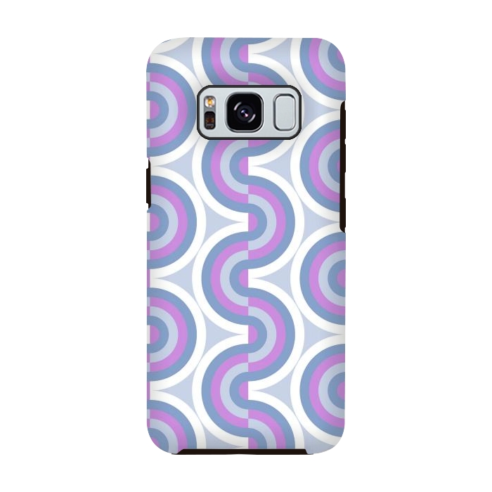 Galaxy S8 StrongFit Funky purple waves by Martina