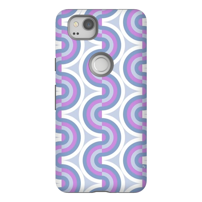 Pixel 2 StrongFit Funky purple waves by Martina