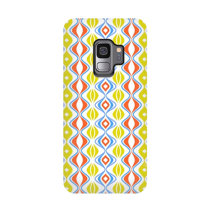 Galaxy S9 StrongFit Folkloric retro waves by Martina