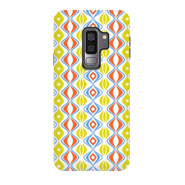 Galaxy S9 plus StrongFit Folkloric retro waves by Martina