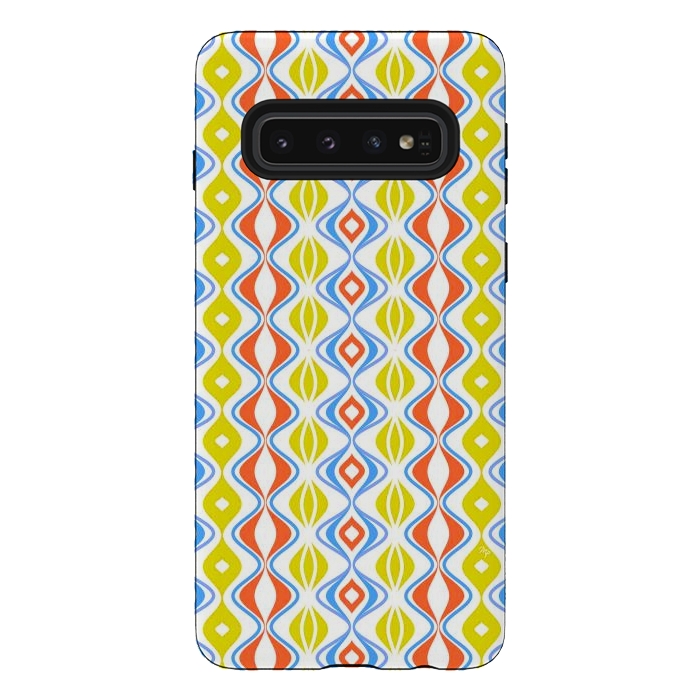 Galaxy S10 StrongFit Folkloric retro waves by Martina
