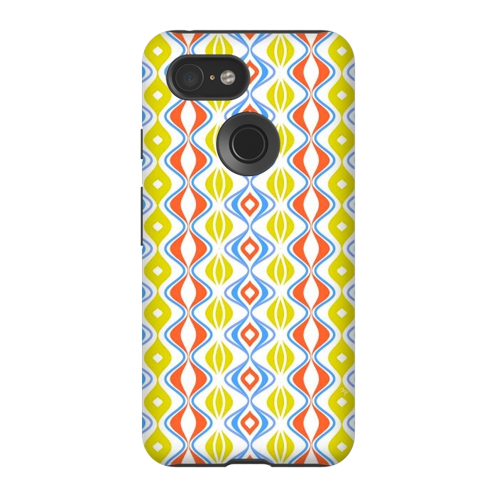 Pixel 3 StrongFit Folkloric retro waves by Martina