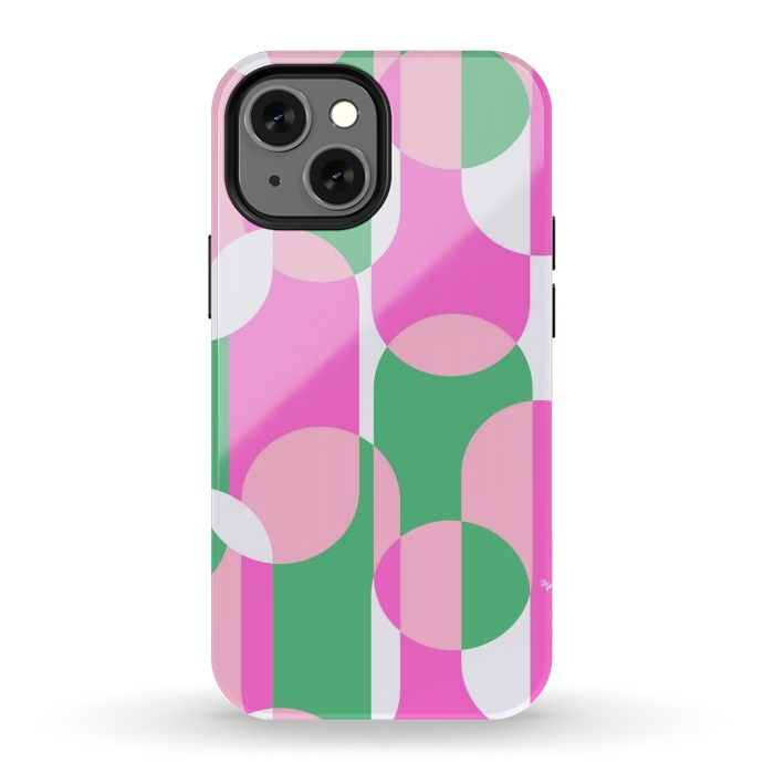 iPhone 12 mini StrongFit Bright shapes by Martina