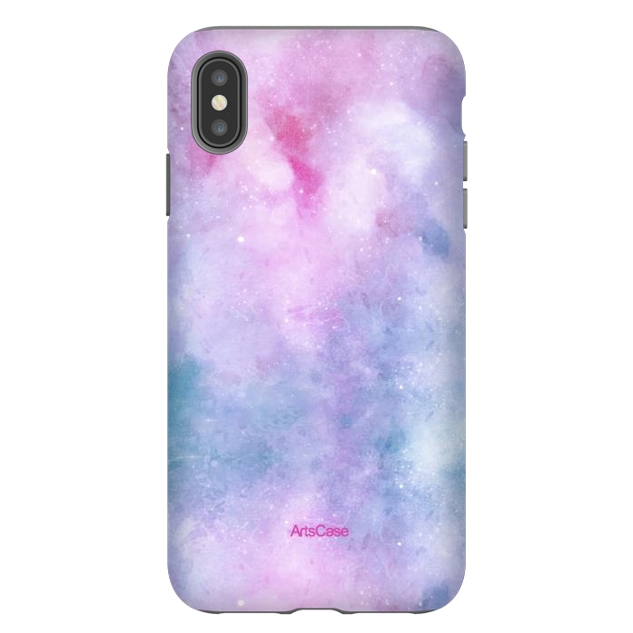 iPhone Xs Max StrongFit Candy Blue and Pink  by ArtsCase