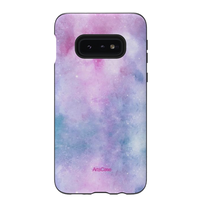 Galaxy S10e StrongFit Candy Blue and Pink  by ArtsCase