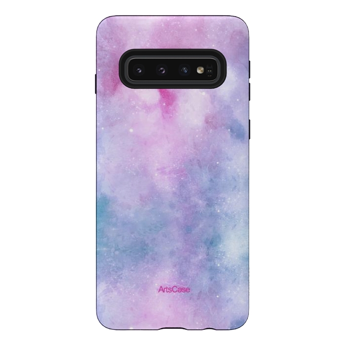 Galaxy S10 StrongFit Candy Blue and Pink  by ArtsCase