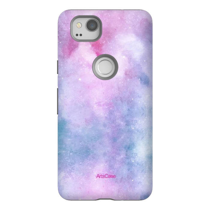 Pixel 2 StrongFit Candy Blue and Pink  by ArtsCase