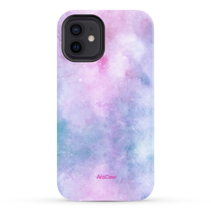 iPhone 12 StrongFit Candy Blue and Pink  by ArtsCase