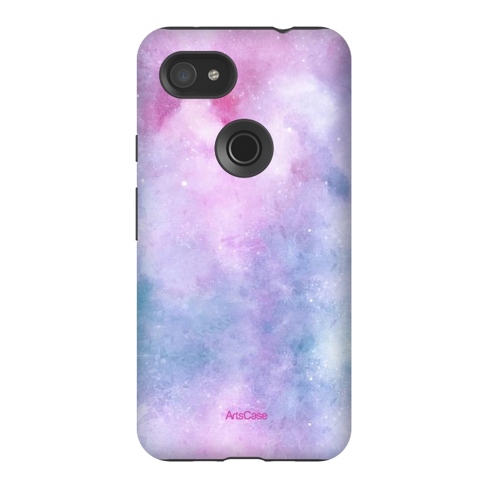 Pixel 3AXL StrongFit Candy Blue and Pink  by ArtsCase