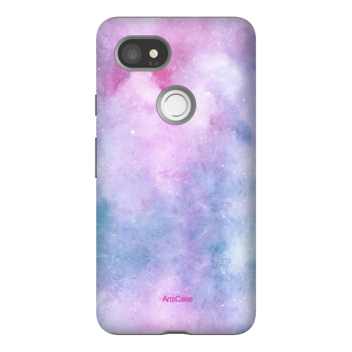 Pixel 2XL StrongFit Candy Blue and Pink  by ArtsCase