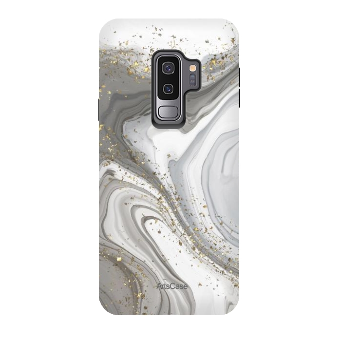Galaxy S9 plus StrongFit Gray Clouds by ArtsCase