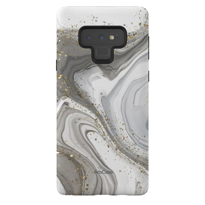 Galaxy Note 9 StrongFit Gray Clouds by ArtsCase