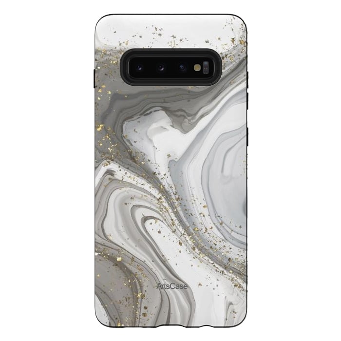 Galaxy S10 plus StrongFit Gray Clouds by ArtsCase