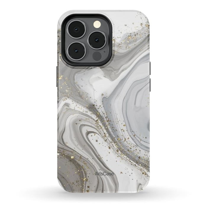 iPhone 13 pro StrongFit Gray Clouds by ArtsCase