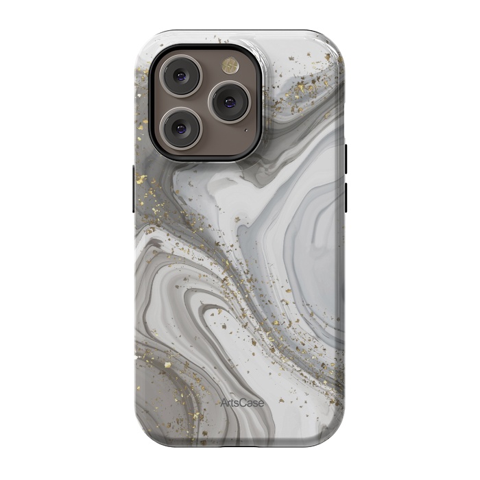 iPhone 14 Pro StrongFit Gray Clouds by ArtsCase