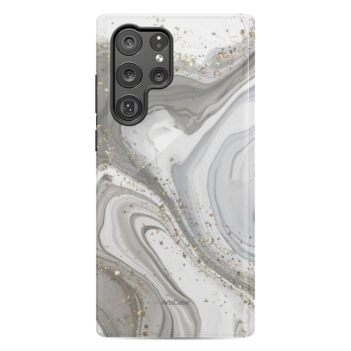 Galaxy S22 Ultra StrongFit Gray Clouds by ArtsCase