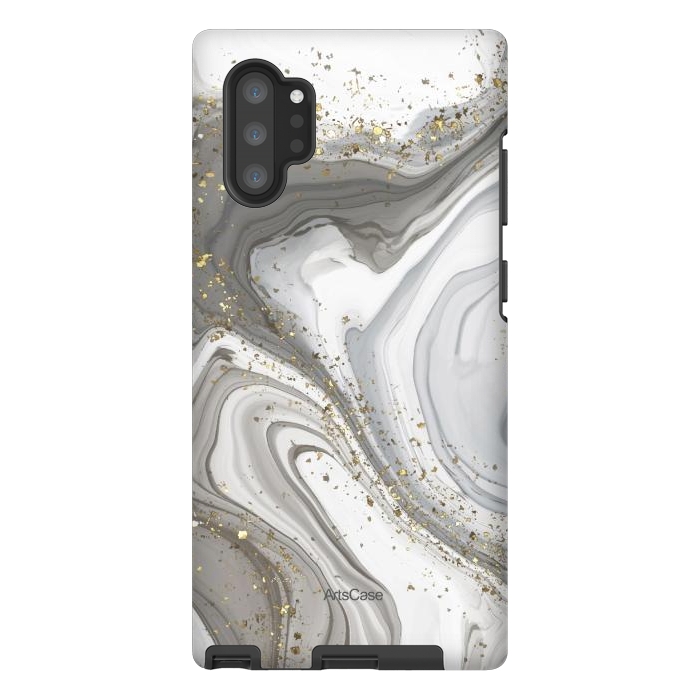 Galaxy Note 10 plus StrongFit Gray Clouds by ArtsCase
