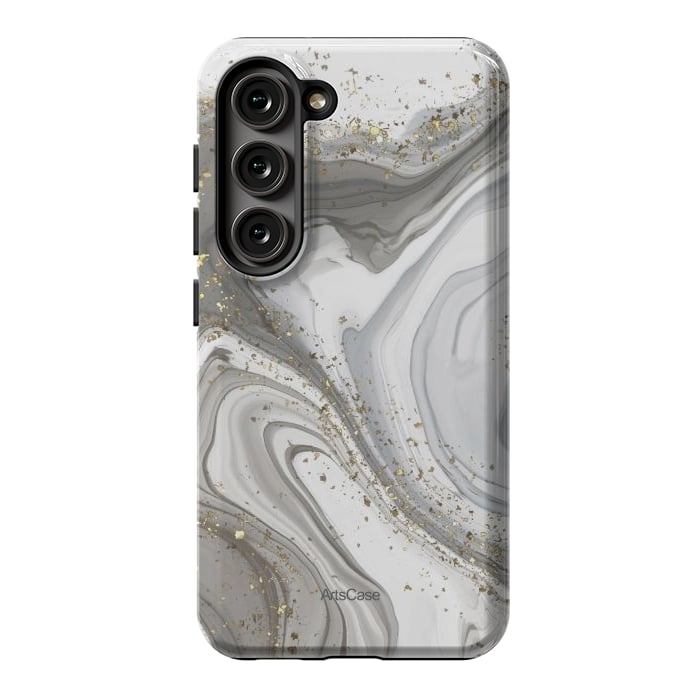 Galaxy S23 StrongFit Gray Clouds by ArtsCase