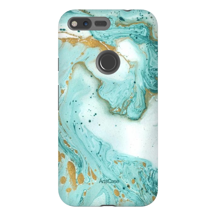 Pixel XL StrongFit Waves Teal by ArtsCase