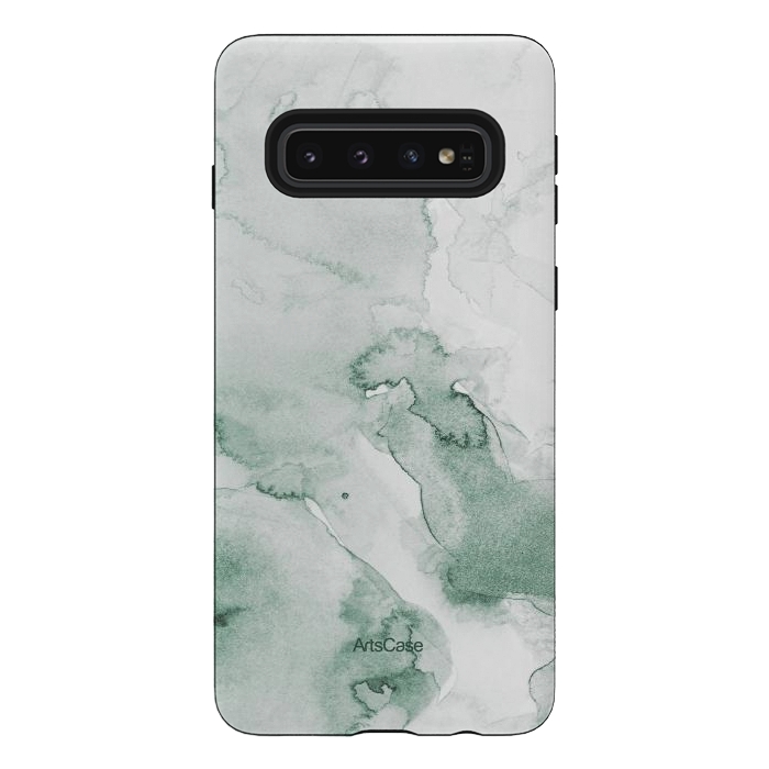 Galaxy S10 StrongFit Green Cheescake by ArtsCase