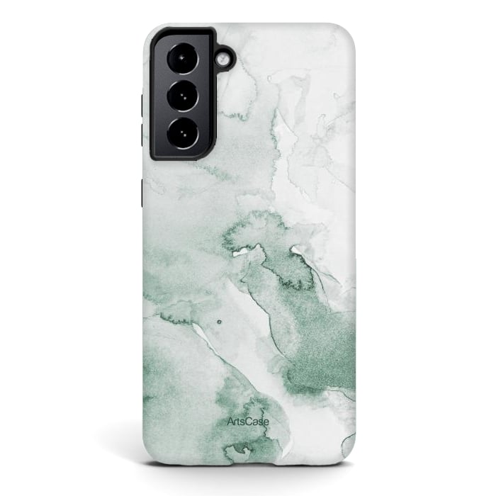 Galaxy S21 StrongFit Green Cheescake by ArtsCase