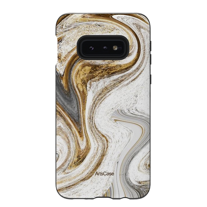 Galaxy S10e StrongFit Brown Coffee by ArtsCase