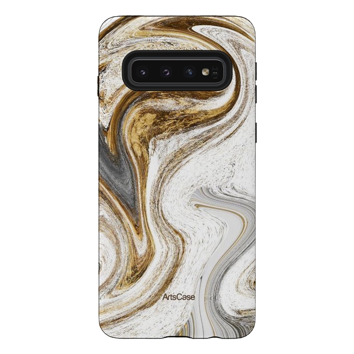 Galaxy S10 StrongFit Brown Coffee by ArtsCase