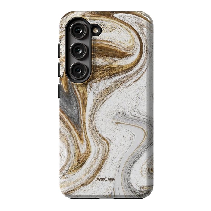 Galaxy S23 StrongFit Brown Coffee by ArtsCase