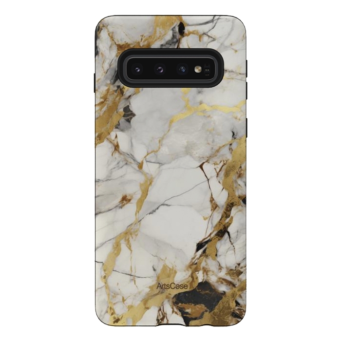 Galaxy S10 StrongFit Gold dust by ArtsCase