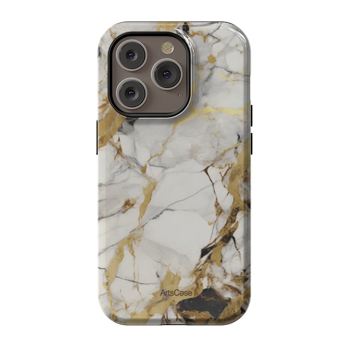 iPhone 14 Pro StrongFit Gold dust by ArtsCase