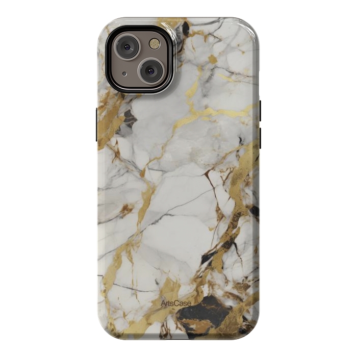 iPhone 14 Plus StrongFit Gold dust by ArtsCase
