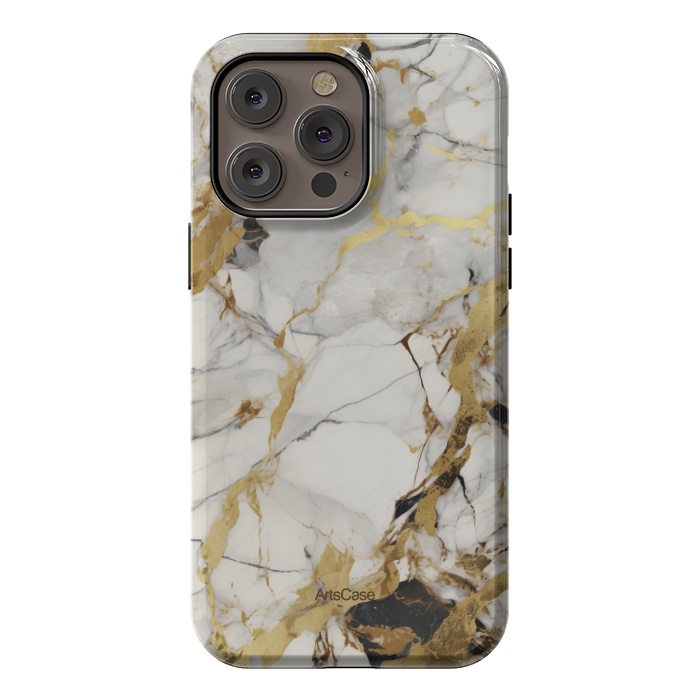 iPhone 14 Pro max StrongFit Gold dust by ArtsCase